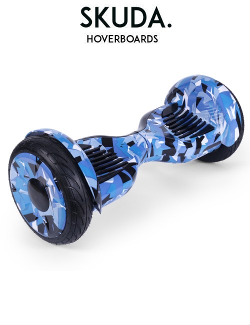 Skuda 10 Inch Blue Camo Hoverboard UK